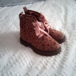Leopard Print Kids Boots
